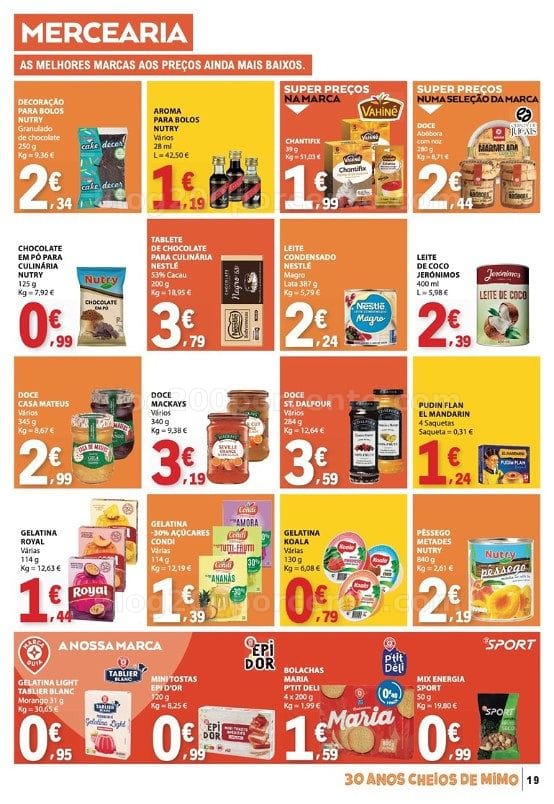 Antevisão Folheto E-LECLERC Promoções de 13 a 19 agosto